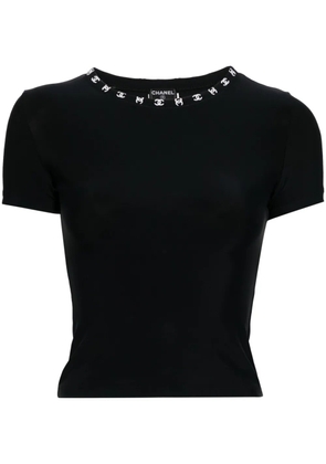 CHANEL Pre-Owned 1997 CC T-shirt - Black