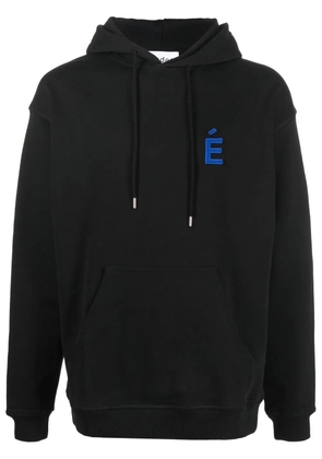 Études Studio National patch organic-cotton hoodie - Black