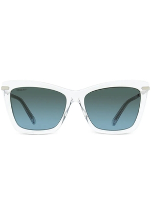 Jimmy Choo Eyewear Sady rectangle-frame sunglasses - White