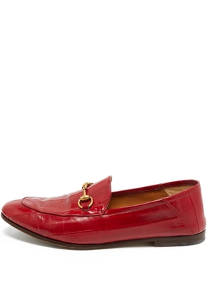 Gucci Pre-Owned Jordaan leather loafers - Red