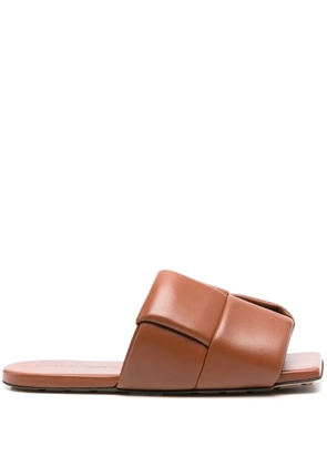 Bottega Veneta Pre-Owned Patch slides - Brown
