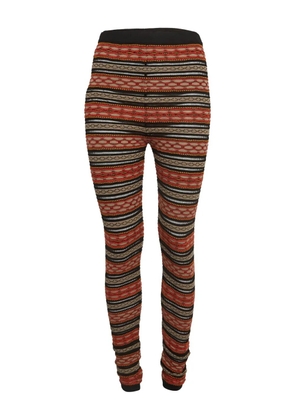 Missoni Pre-Owned knitted-pattern leggings - Red