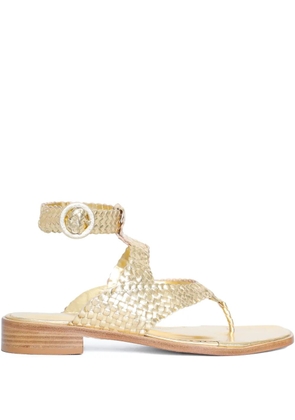 Sarah Chofakian Truffle sandals - Gold