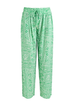 Melissa Odabash Jude floral-detail trousers - Green
