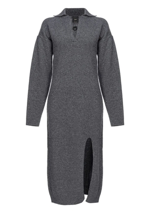 PINKO V-neck knitted dress - Grey