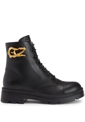 Giuseppe Zanotti Harlock Zali combat boots - Black