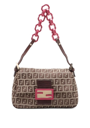 Fendi Pre-Owned 2010-2020s Zucchino Mamma chain-strap mini bag - Neutrals