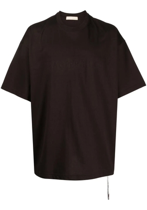 Mastermind World logo-print cotton T-shirt - Brown