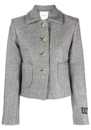 Patou textured virgin-wool short jacket - Grey