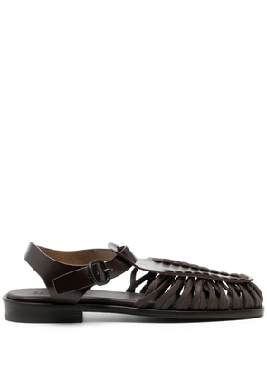 Hereu Alaro caged leather sandals - Brown