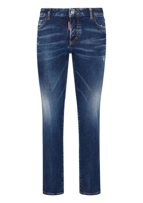 DSQUARED2 faded slim-cut jeans - Blue