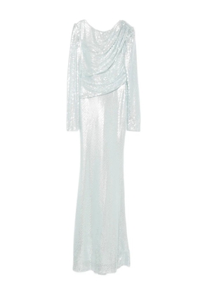 Atu Body Couture sequin-embellished drapped maxi dress - Blue