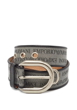 Emporio Armani Pre-Owned leather belt - Grey
