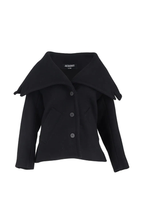 Jacquemus Pre-Owned Le Caban Caruso single-breasted collar jacket - Black