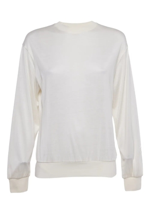 Burberry Pre-Owned logo-embroidered sweater - White