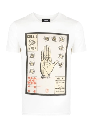 EGONlab. Sun Nine cotton T-shirt - White