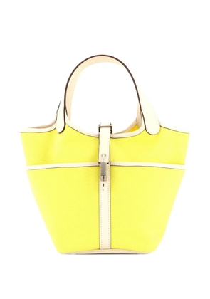 Hermès Pre-Owned Cargo Picotin Lock Bag Canvas and Swift PM bucket bag - Neutrals