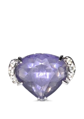 Swarovski Vintage crystal-embellished ring - Silver