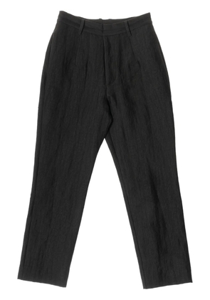 Uma Wang slim-fit linen trousers - Black