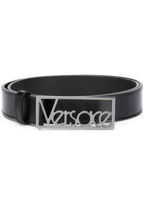 Versace logo buckle belt - Black