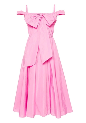 Patou bow-detail cocktail midi dress - Pink