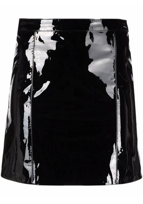 Manokhi vinyl leather mini skirt - Black