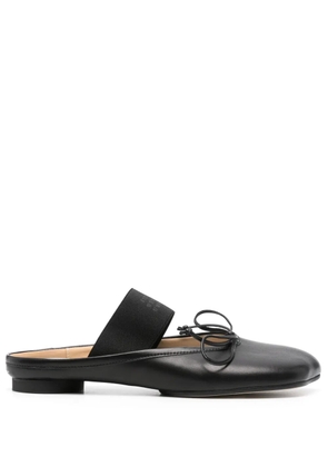 MM6 Maison Margiela Anatomic numbers-strap ballet flats - Black