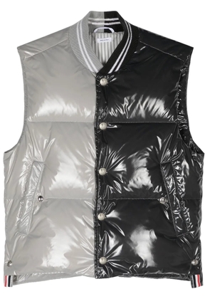 Thom Browne two-tone down gilet - Yellow