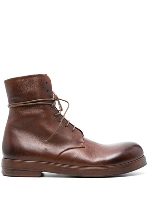 Marsèll Zucca Zeppa lace-up leather biker boots - Brown