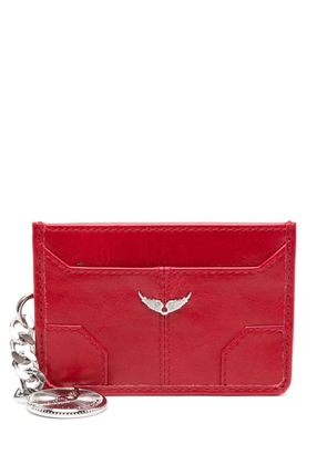 Zadig&Voltaire Sunny Pass leather card holder - Red