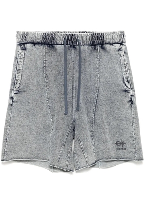 FIVE CM logo-embroidered shorts - Blue