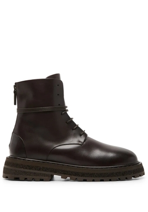 Marsèll Carro leather combat boots - Brown