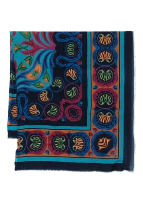 ETRO paisley-pattern scarf - Blue