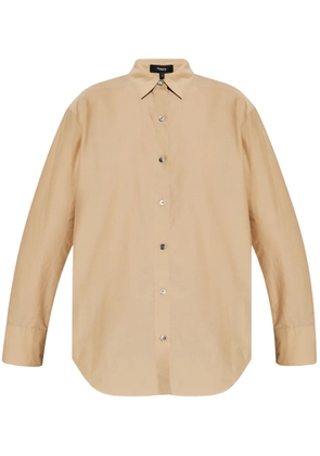 Theory long-sleeve button-up shirt - Neutrals