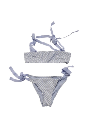 ZIMMERMANN polka-dot tie bikini - Blue