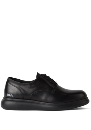 Karl Lagerfeld Granby leather derby shoes - Black