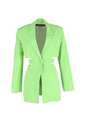 Jacquemus Pre-Owned cutout woven mini dress - Green