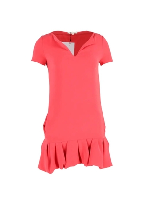 Maje ruffled-detail mini dress - Pink