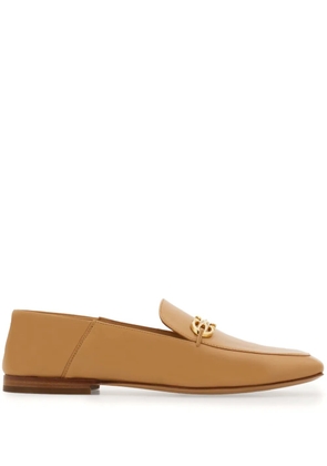 Ferragamo Gancini-embellished loafers - Neutrals