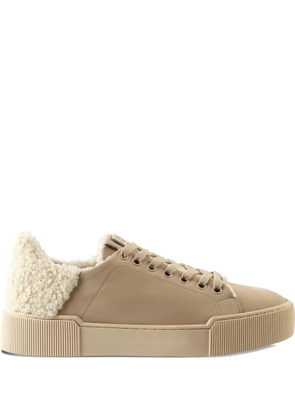 Hogl Fluffy lace-up sneakers - Brown