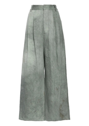 Uma Wang Paella high-waist palazzo trousers - Blue
