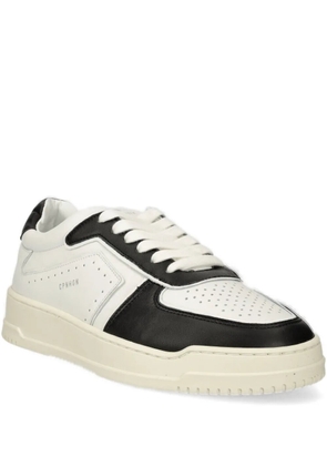 Copenhagen perforated panelled sneakers - White