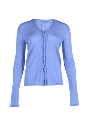 Saint Laurent Pre-Owned V-neck cardigan - Blue