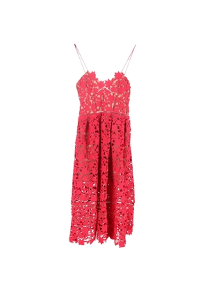 Self-Portrait Azalea lace midi dress - Red