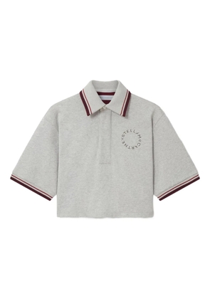 Stella McCartney logo-detail polo shirt - Grey