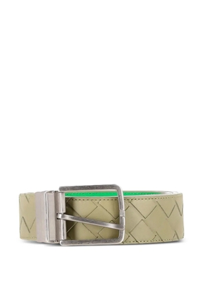 Bottega Veneta Pre-Owned Intrecciato-leather belt - Green
