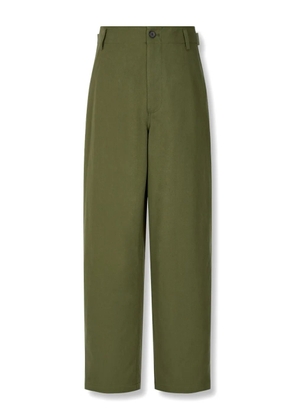 TOMBOY belted cotton trousers - Green