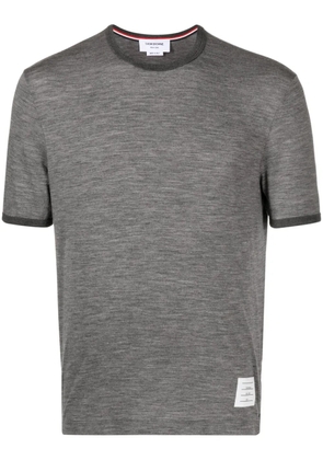 Thom Browne Ringer cotton T-shirt - Grey