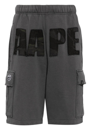 AAPE BY *A BATHING APE® logo-patch cargo shorts - Grey