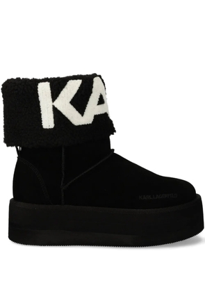 Karl Lagerfeld Thermo platform boots - Black
